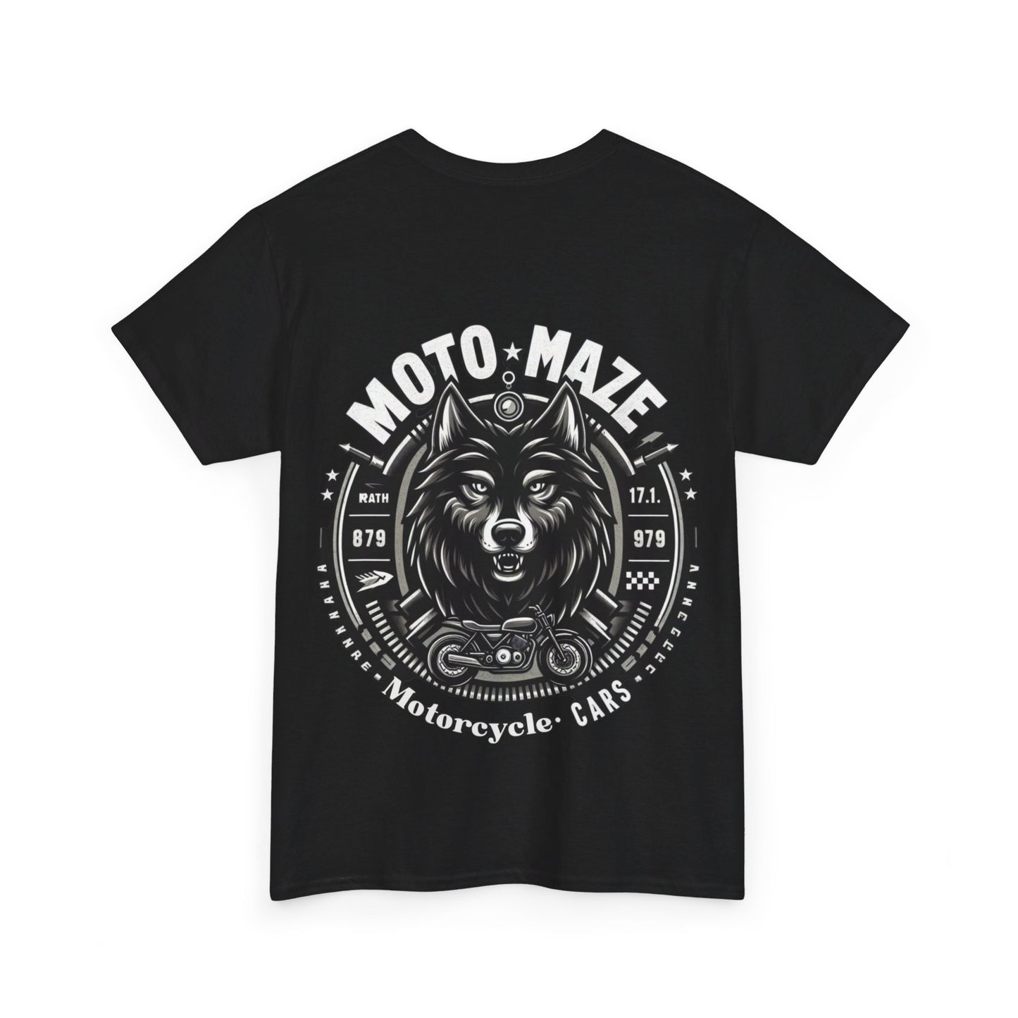 MotoMaze Fan Basic Wolf - Heavy Cotton Tee