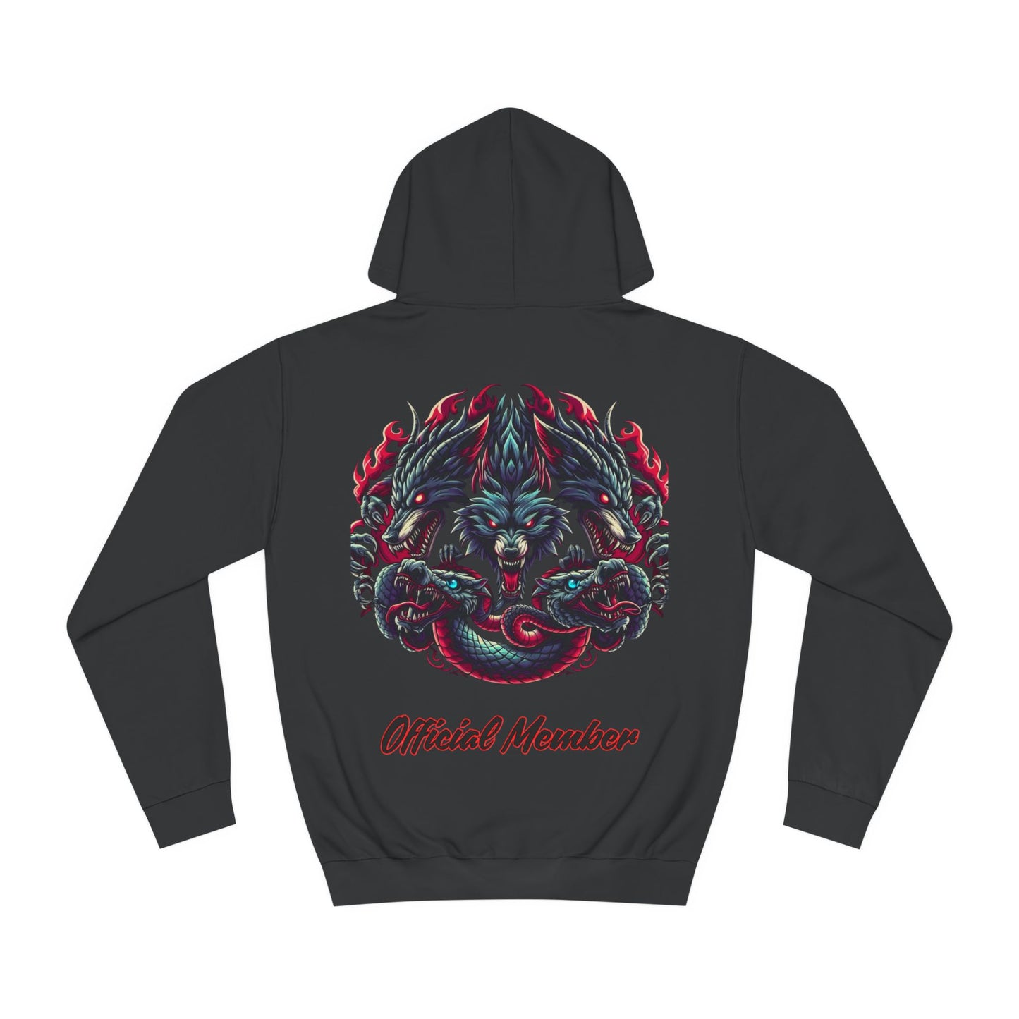 MotoMaze Fan Drop Angel Wolf - College Hoodie