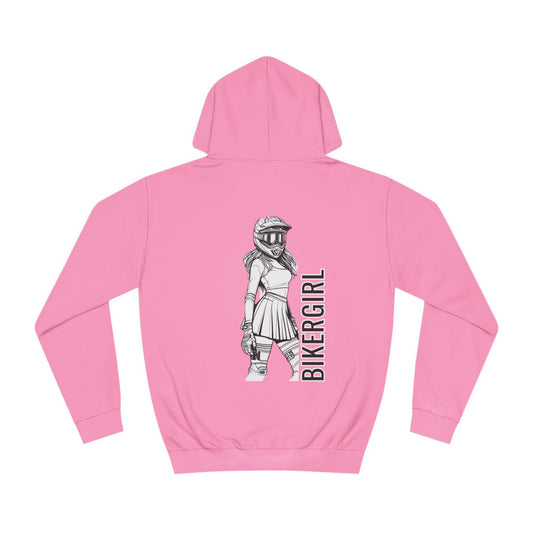 MotoMaze Bikergirl Skirt Motocross  - College Hoodie