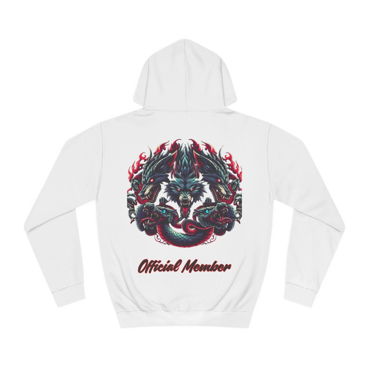 MotoMaze Fan Drop Angel Wolf - College Hoodie