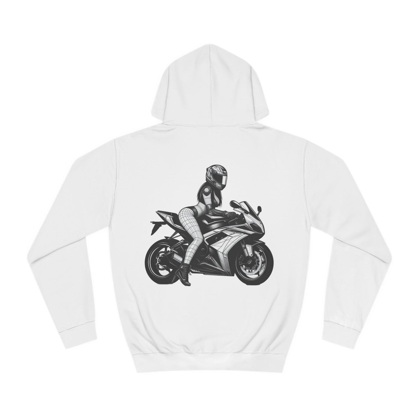 MotoMaze Sportbike Babe  - College Hoodie