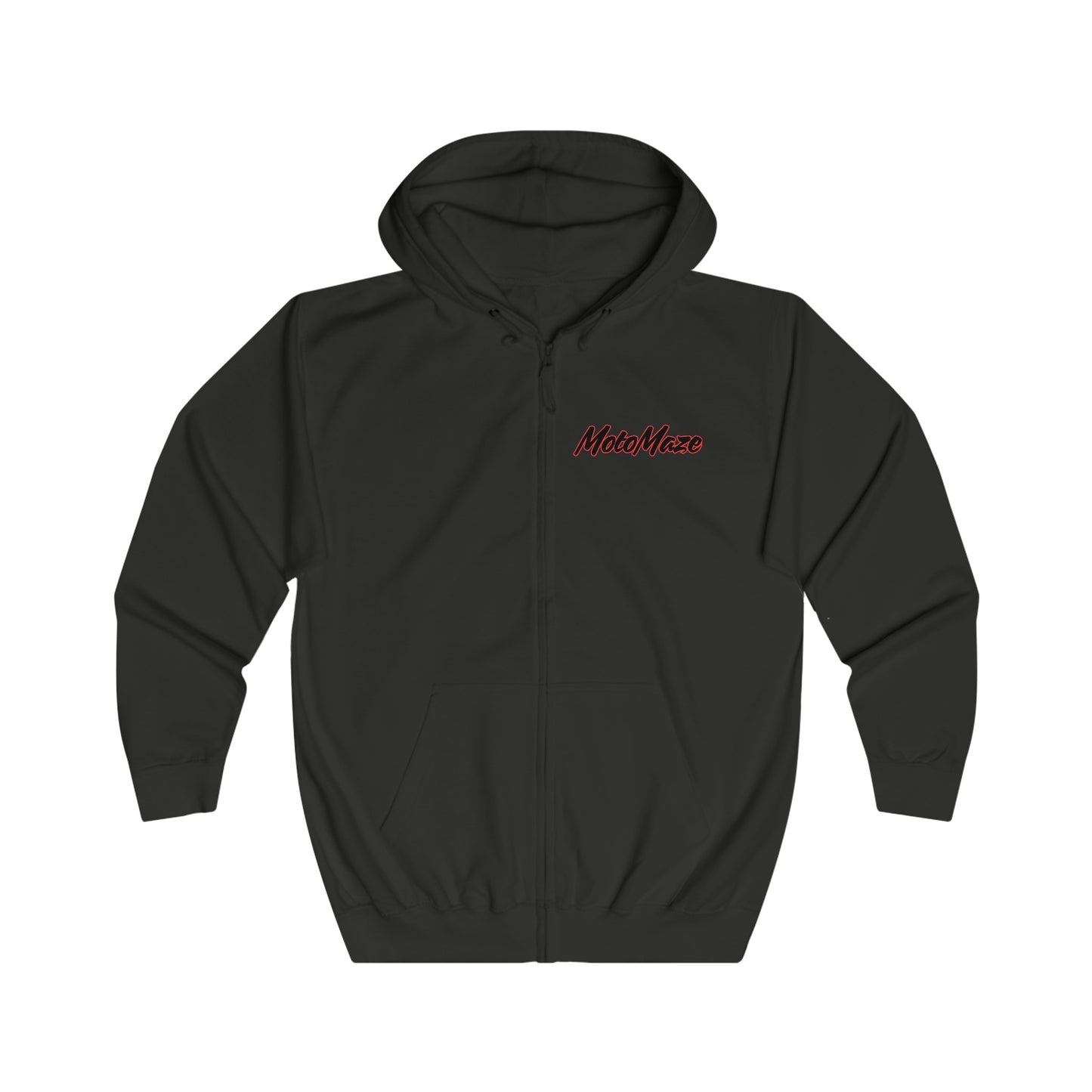 MotoMaze Fearless Drop, Rot Zipper Hoodie