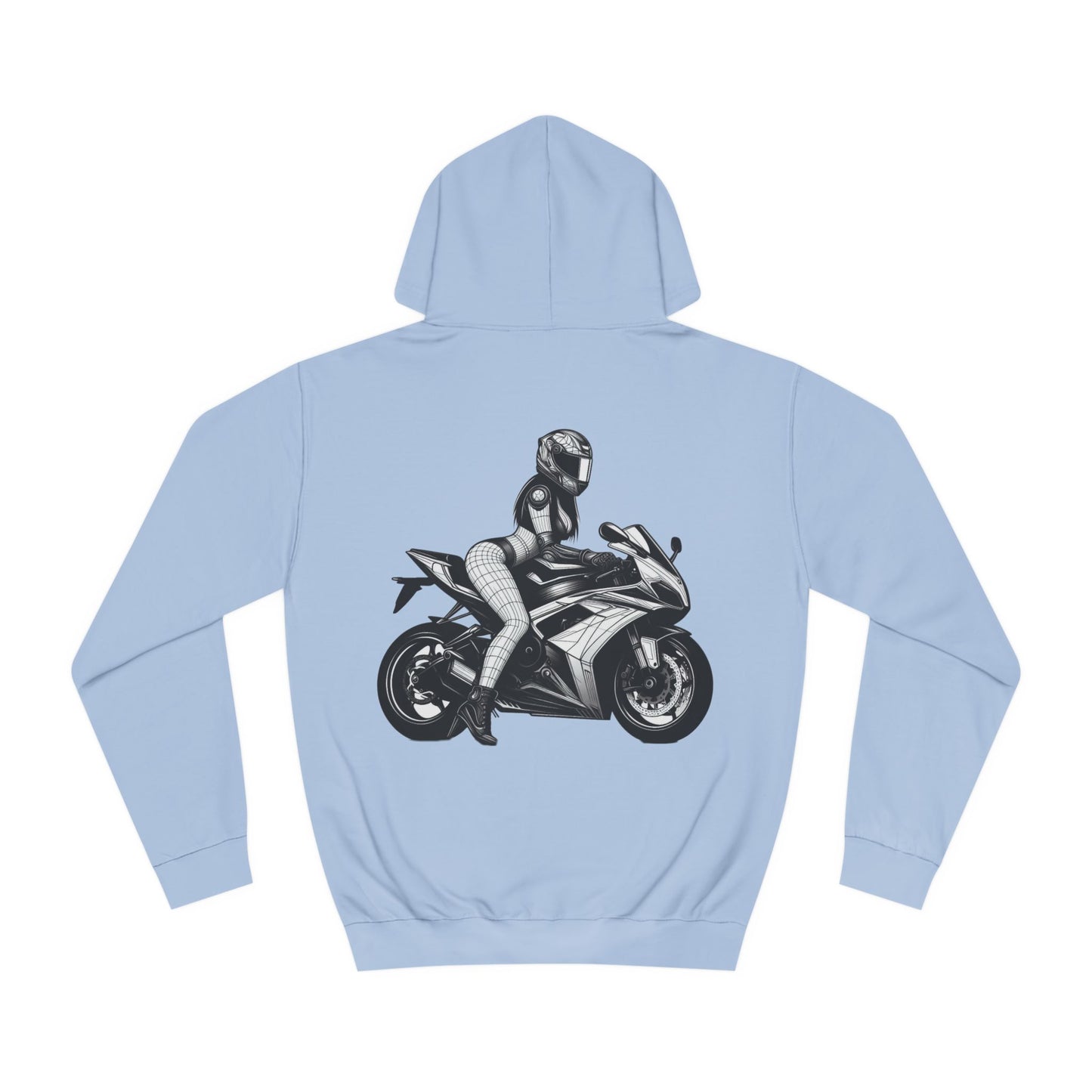 MotoMaze Sportbike Babe  - College Hoodie