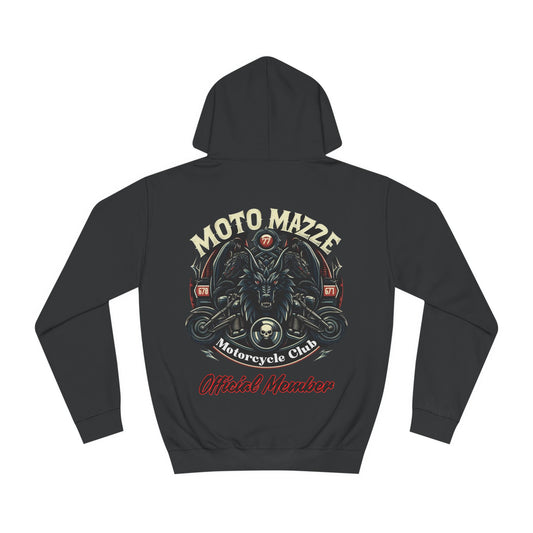 Legendary MotoMaze Design Wolf - College Hoodie