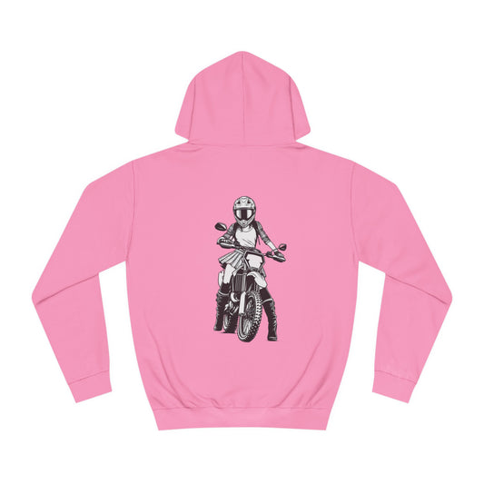 MotoMaze Bikergirl Crossbike  - College Hoodie