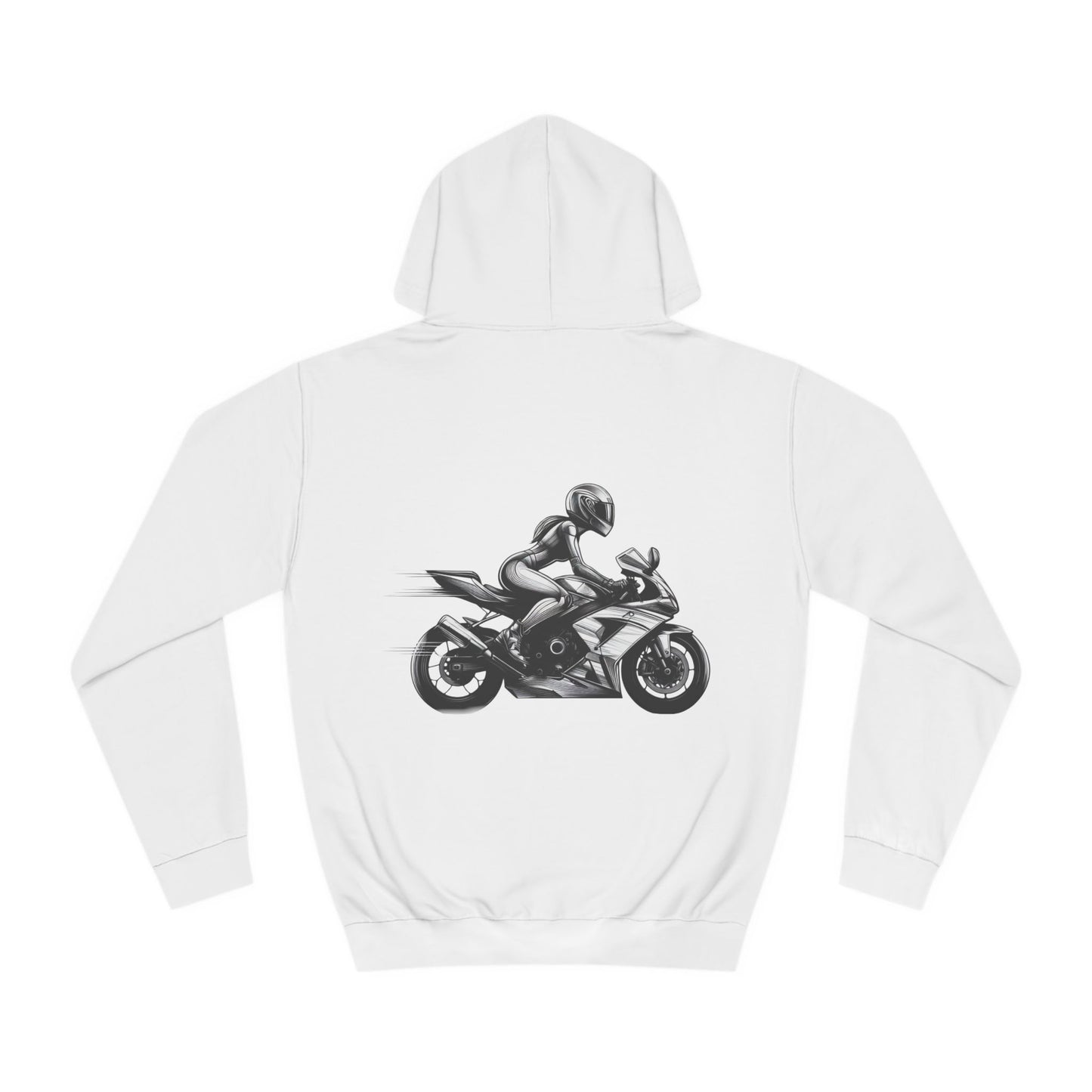 MotoMaze Sportsbike Chick  - College Hoodie